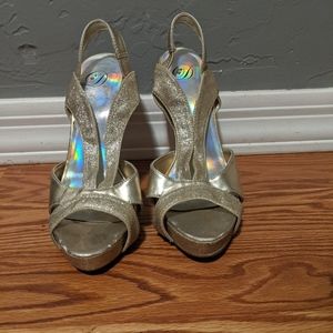 Gold heels
